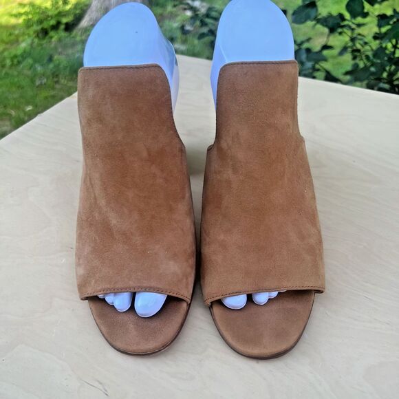Aldo Legossa Brown Suede Leather Open Toe Mule Size US: 11 - EU: 42.5 - Picture 3 of 13